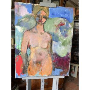 Large Colored Nude Russian Artist