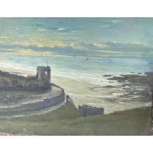 Panneau vue de la baie du Crotoy