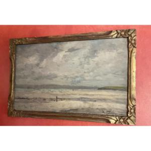Oil On Cardboard Edmond Petitjean