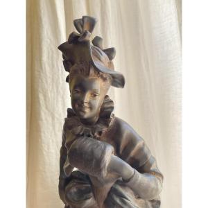 Bronze Georges Obiols la patineuse