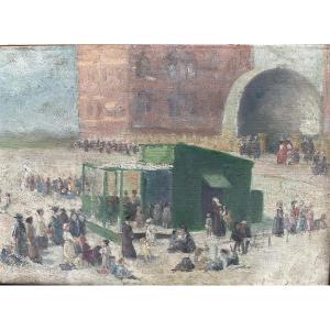 Oil On Cardboard Animation On The Beach
