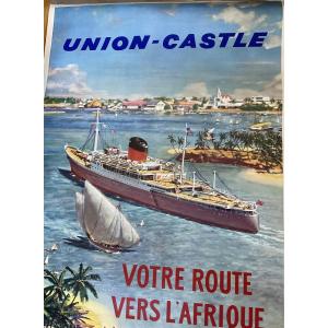 Affiche entoilée UNION  CASTLE