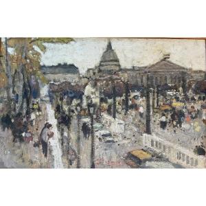 Huile sur toile PARIS par STUPAR