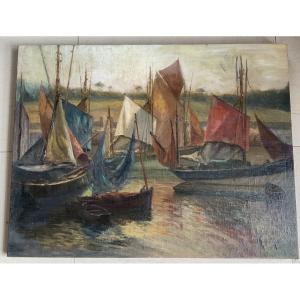 Departure For Fishing Marcelin Jacques Hst