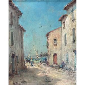 Vue des Martigues par Malfroy hst