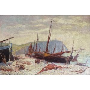 Etretat huile sur toile signée 