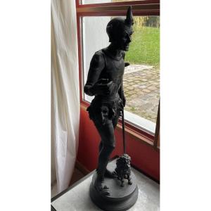 Bronze Mask Merchant, H75cm