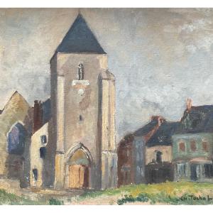 Vue de l’église sain Martin  saint Valéry sur Somme 