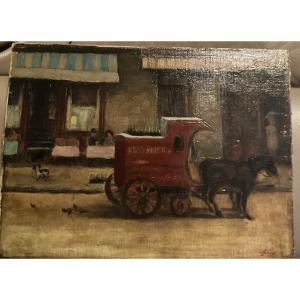 Cold Drink Vendor In Ghent, 1950