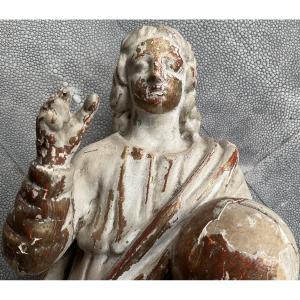 Saint bois dore XVIIIe H33cm