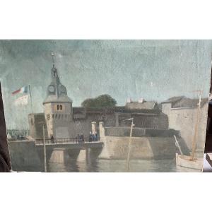 Concarneau Oil On Canvas 