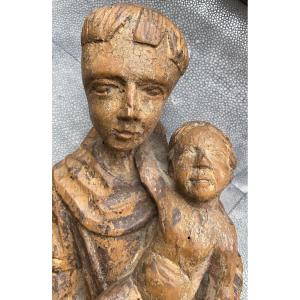 Saint Anthony Of Padua, 18th-century Wood Sculpture
