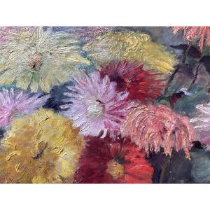 Flowers In A Vase By Barbut