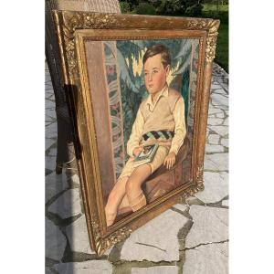 Portrait Of A Child, 1931, Signed Weber