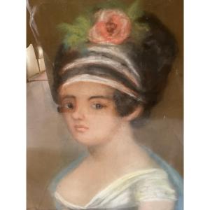 Pastel Portrait Of A Woman In Her Current State 