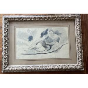 Plume et lavis d’encre noire de Dunoyer de Segonzac