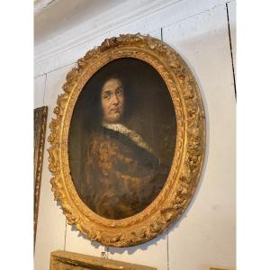 Portrait Of Mr De Riants Gilded Wood Frame