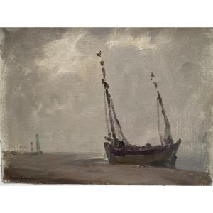 Barque échouée école de Berck Ricard Cordingley