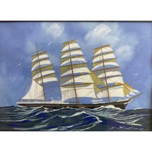 HAFFNER Portrait de bateau 