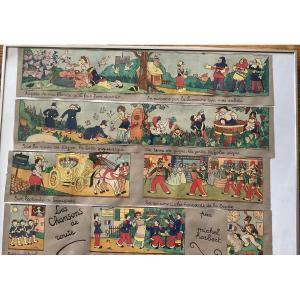 7 Aquarelles chansons de Route par MICHEL HERBERT  MONTMARTRE