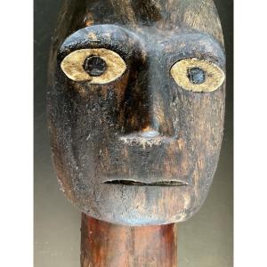 Tête de TAO TAO Bois et Coquillage 