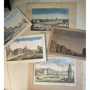 Dernier lot de cinq vues d’optique 