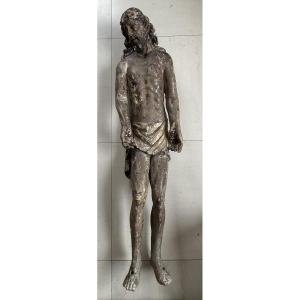 Christ Risen Wood 17th Century Polychrome 110cm