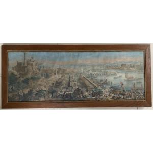 Foire de Beaucaire étonnante gravure XVIIIe