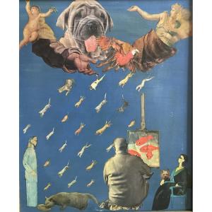 Collage On Canvas
