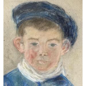 Pastel Portrait Of A Young Sailor