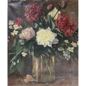 Toile fleurs  