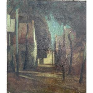 Landscape At Dusk By Josef Posenaer (1876–1933)