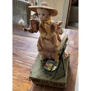Automat Doll At Her Easel