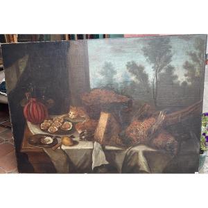 Large-format Genre Painting By Oudry, 96//133