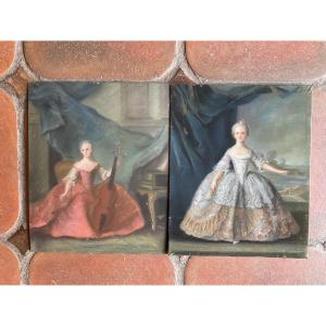 Two Pastels: Daughters Of The King