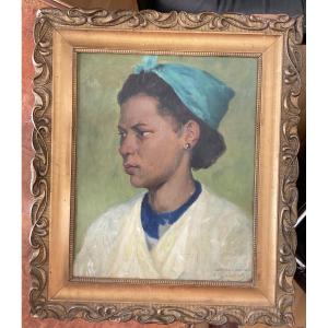 Portrait de femme des Îles par Robert Deloison