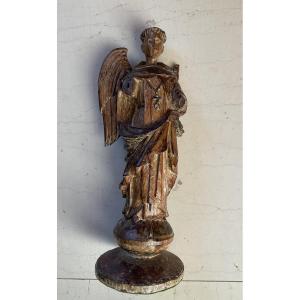 18th-century Natural Wood Angel