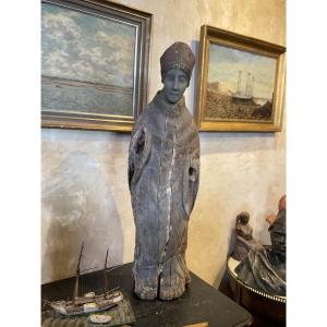 Wooden Saint, 88 Cm Tall, 16th Century