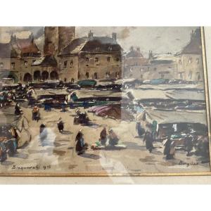 Watercolor With Gouache By Louis Braquaval