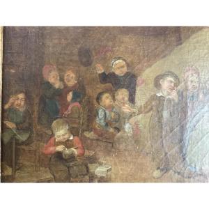 18th-century Painting: Back To School 