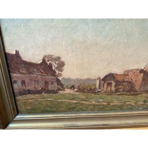Ferme aux environs de la baie de Somme par Louis Braquaval