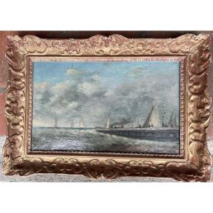 Toile marine encadrée 
