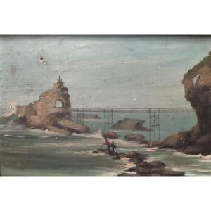 Biarritz, July 30, 1885; Oil On Wood, In Its Original Condition