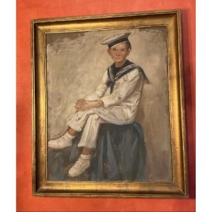 Jonas Lucien portrait de son filleul 1935