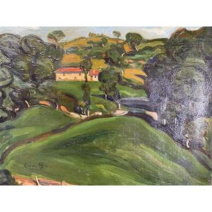 Landscape Of Spain, Oil On Canvas