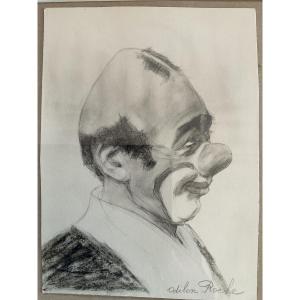 Clown Head By Odilon Roche