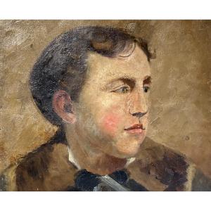 Portrait huile sur toile