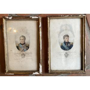 Paire de gravures Ferdinand le duc d’Angoulême