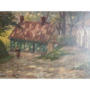 Oil On Canvas By Brugairolles, Saint-valéry-sur-somme