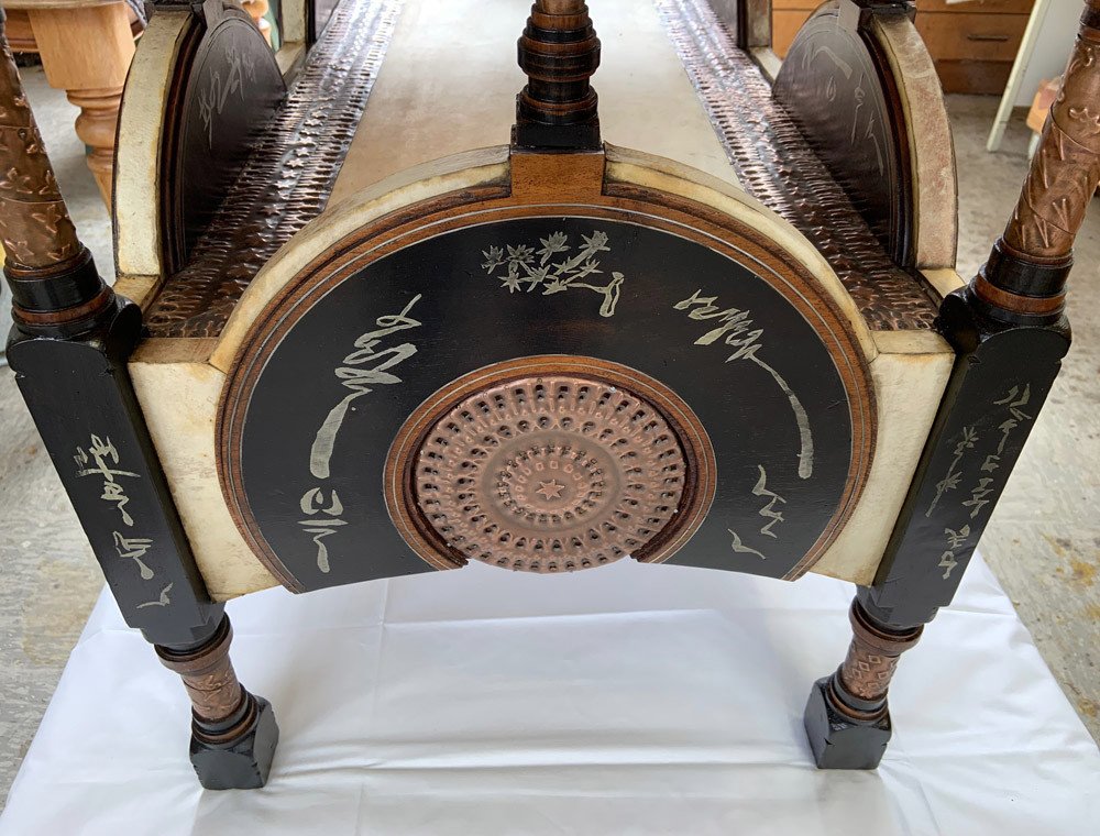 Carlo Bugatti Milan Art Nouveau Table Circa 1902 Turin / Milano, Italy-photo-4